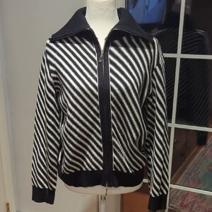 Super Soft Lux Black and White Knit Sweater